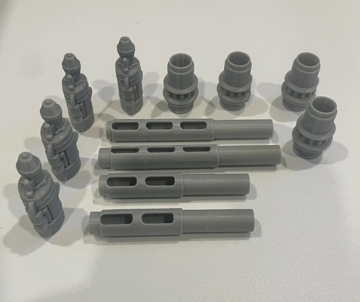 Custom Snow Speeder cannons. 3D Printed. Main image