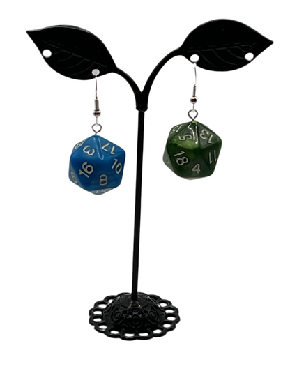 D20 Colorful Dice Earrings