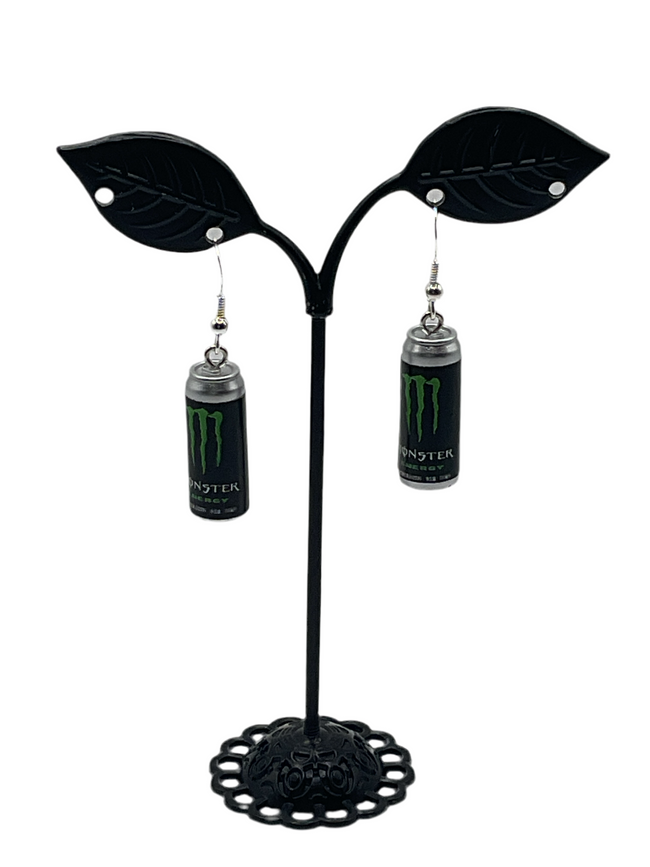 Monster Energy drink earrings Hover Image