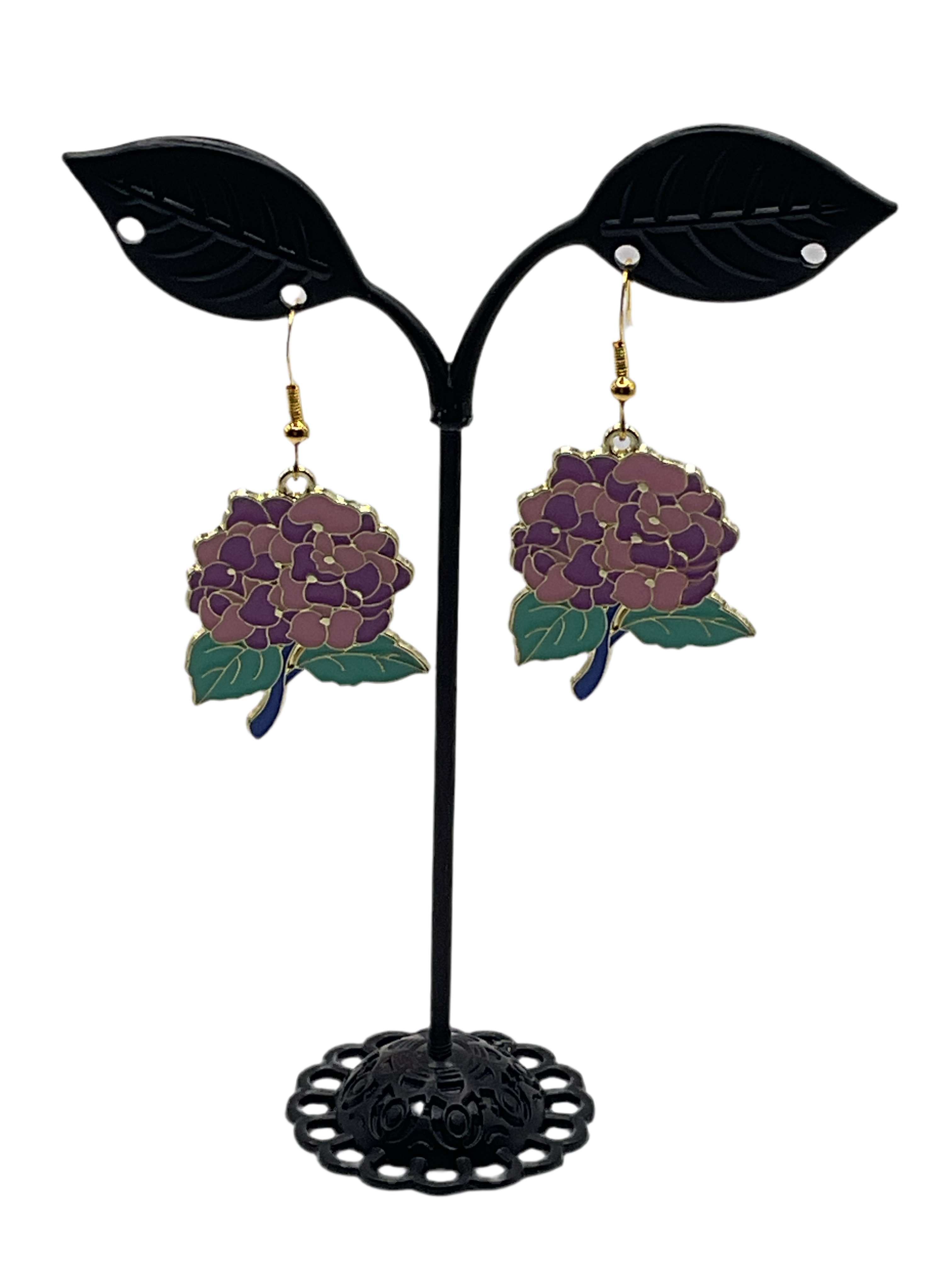 Hydrangea earrings Main image