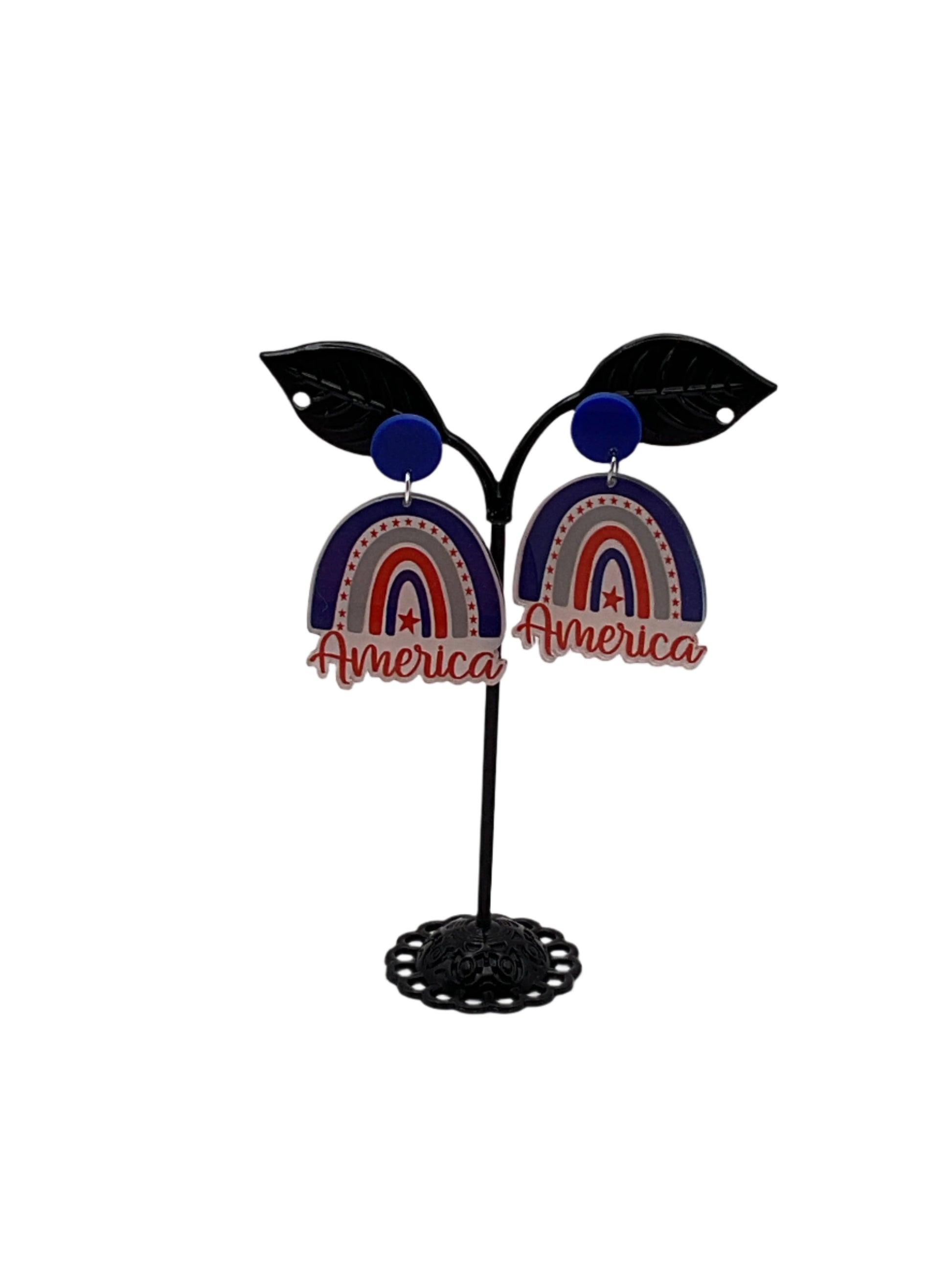 America Rainbow Earrings