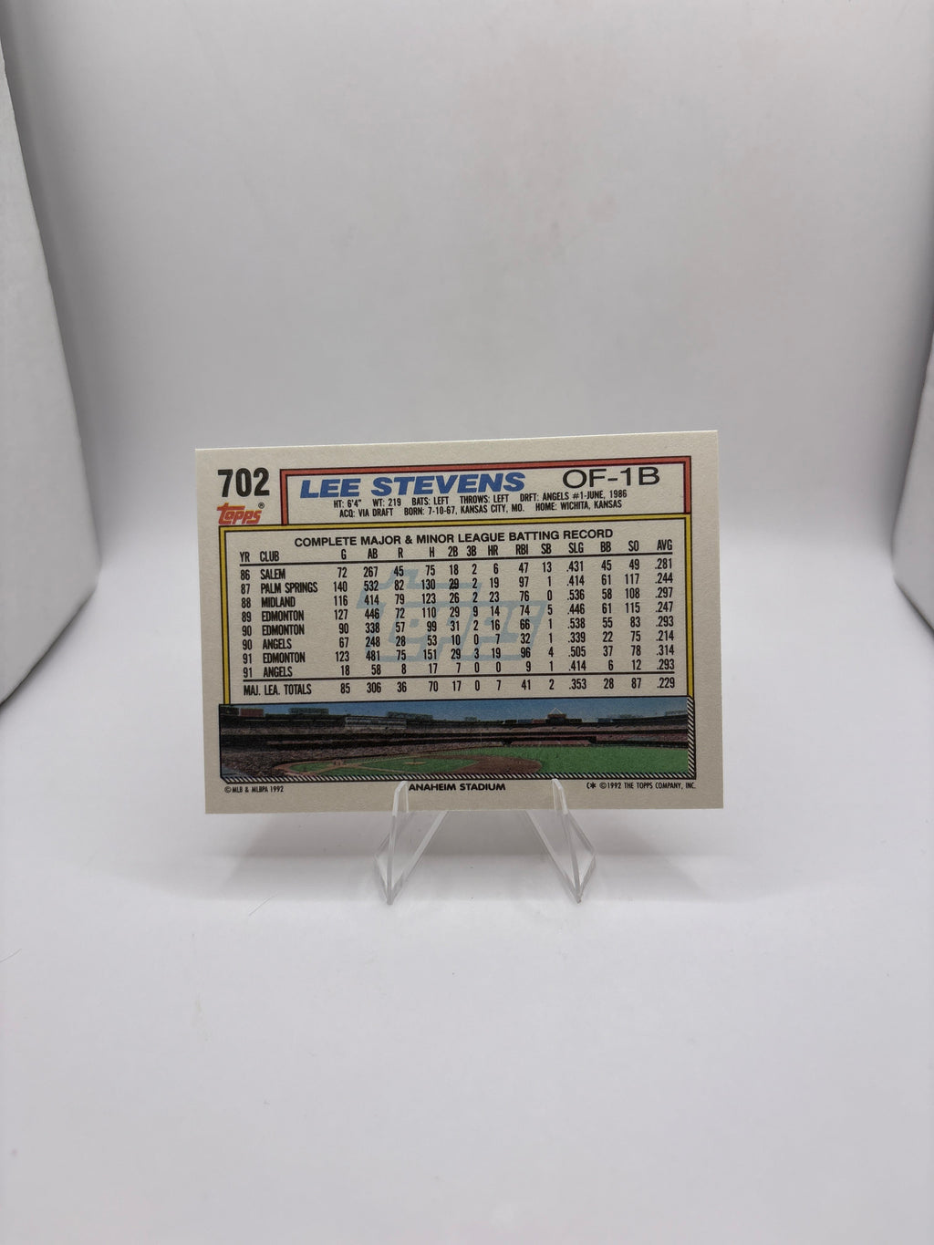 Topps Lee Stevens
