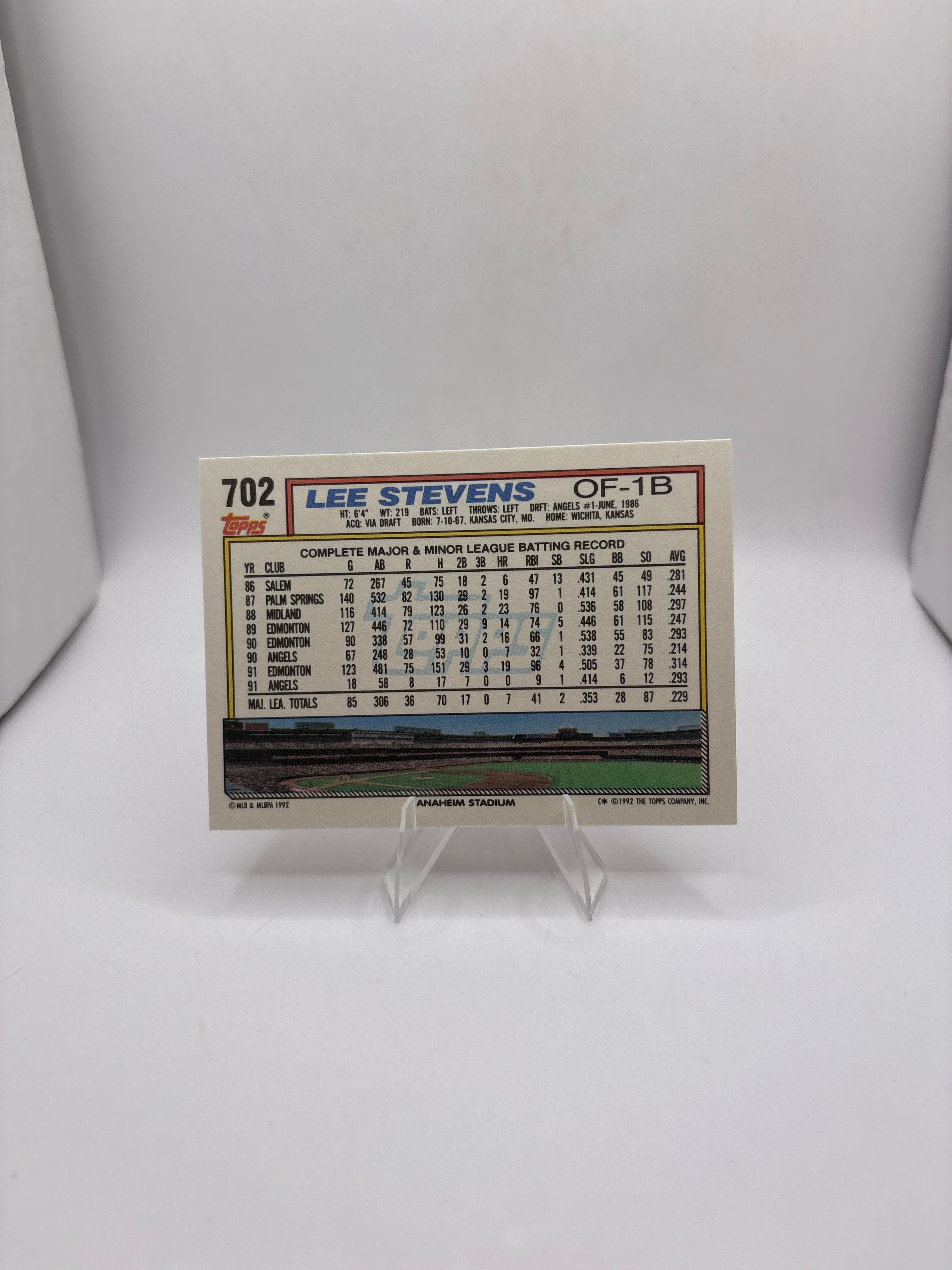 Topps Lee Stevens