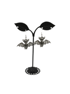 Silver Bat Earrings