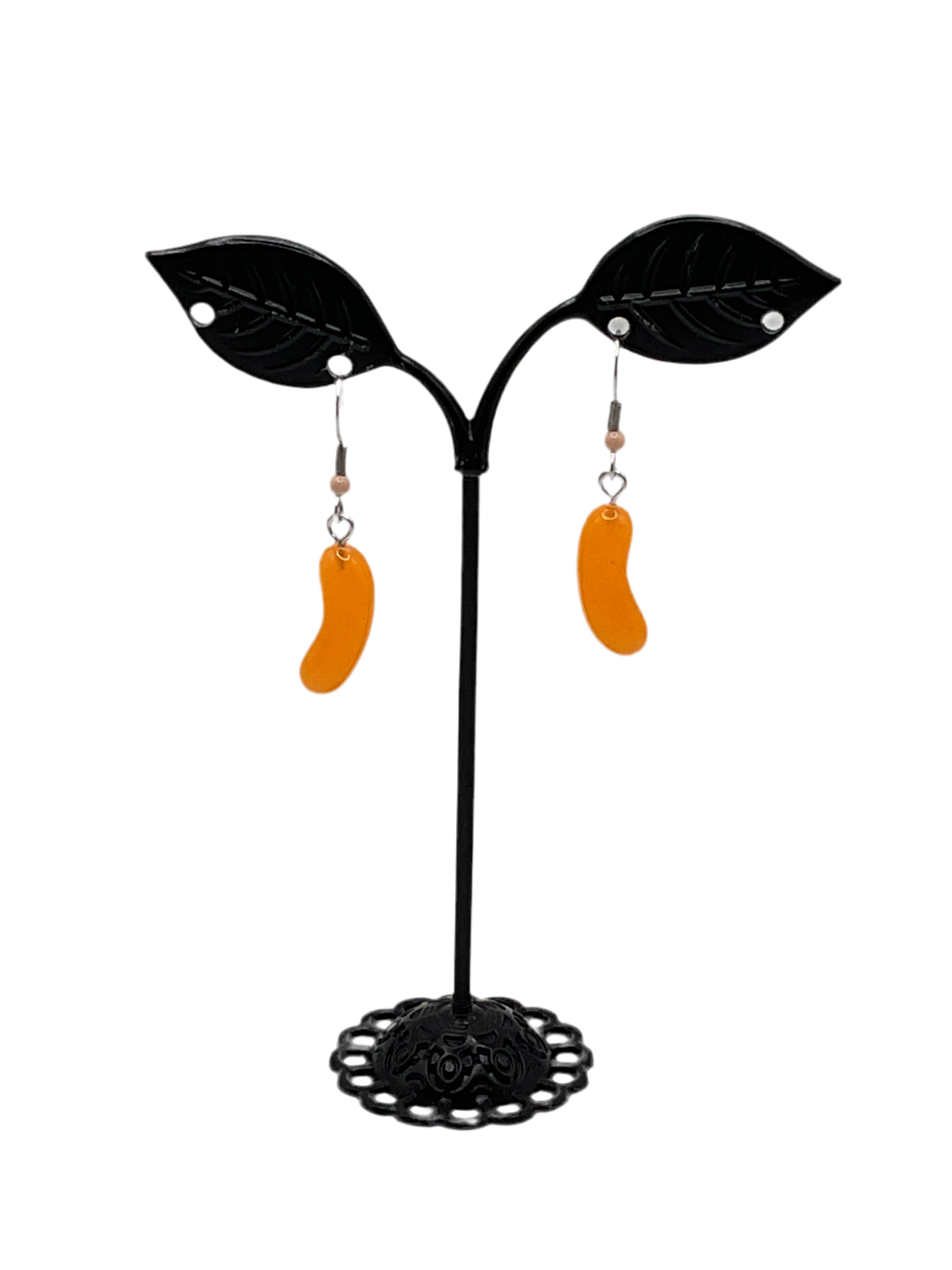 Orange jellybean Earrings Main image
