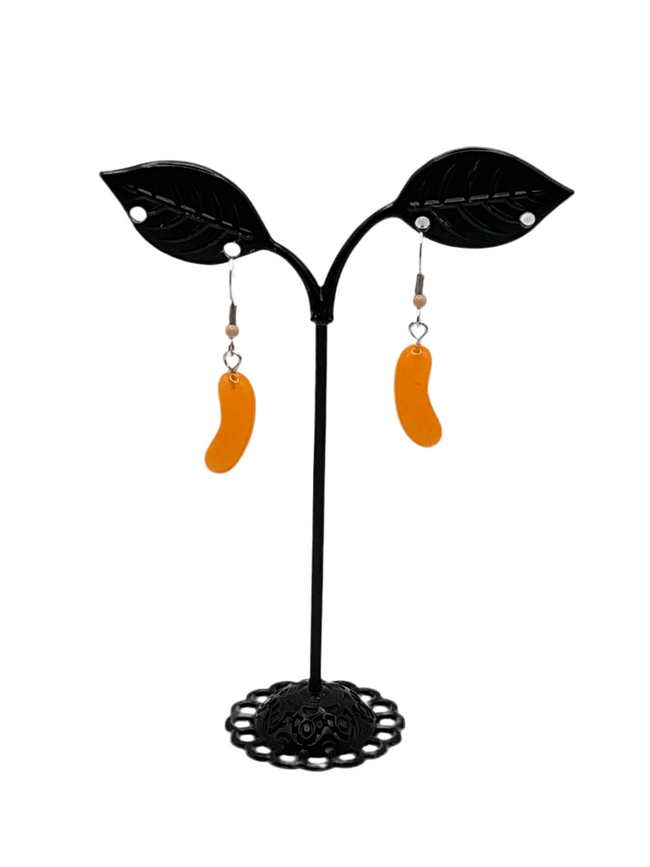 Orange jellybean Earrings Hover Image