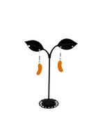 Orange jellybean Earrings