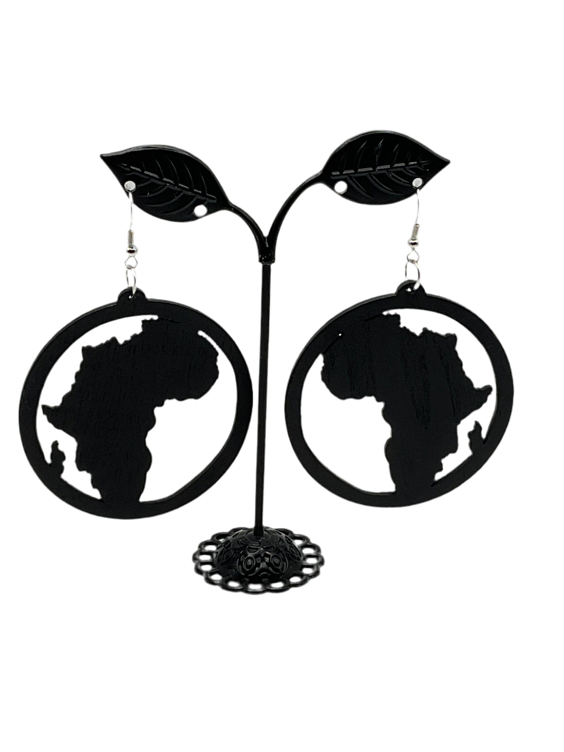 Africa Earrings Africa Continent Earrings