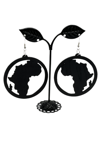 Africa Earrings Africa Continent Earrings