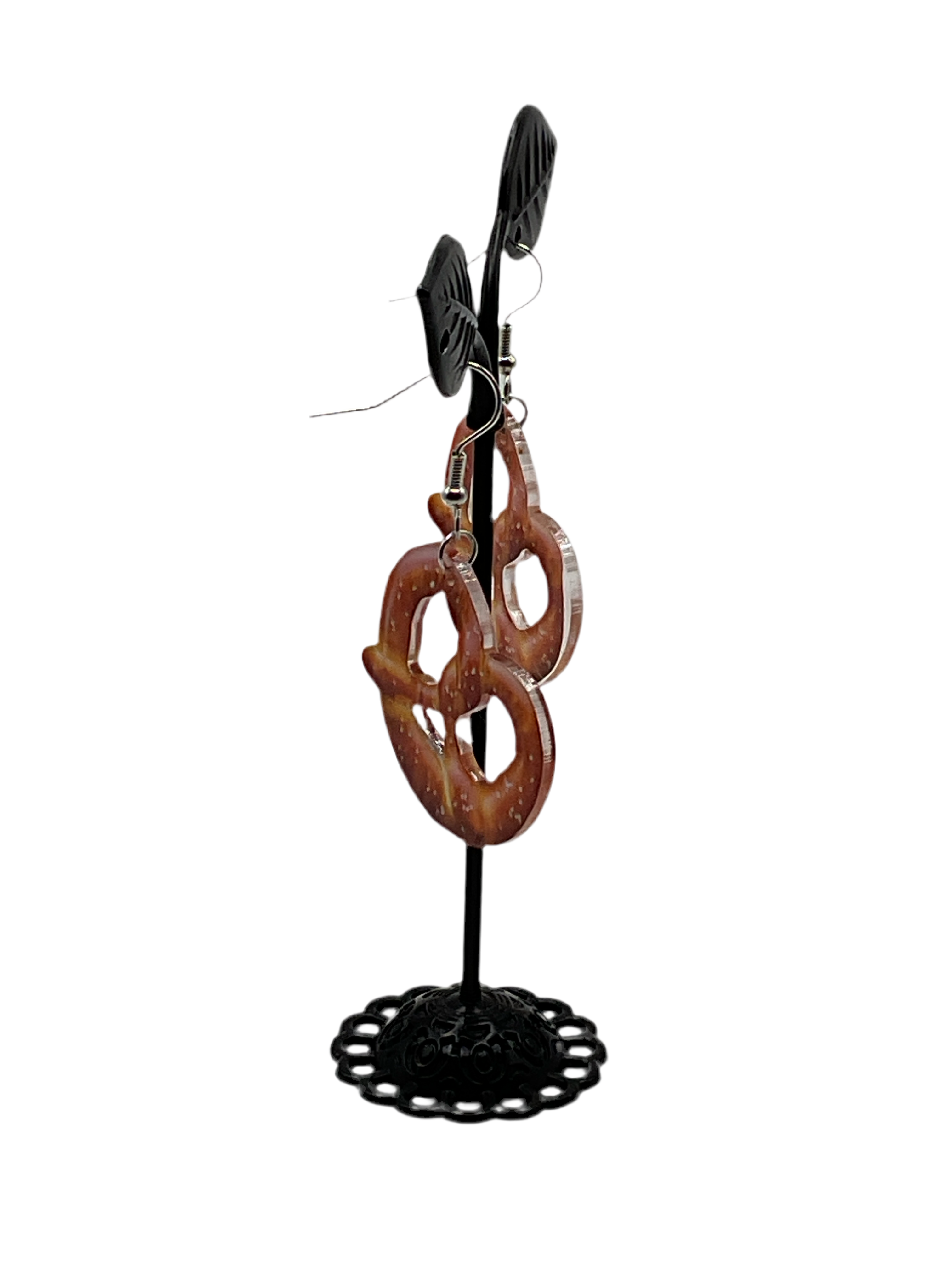 Pretzel earrings