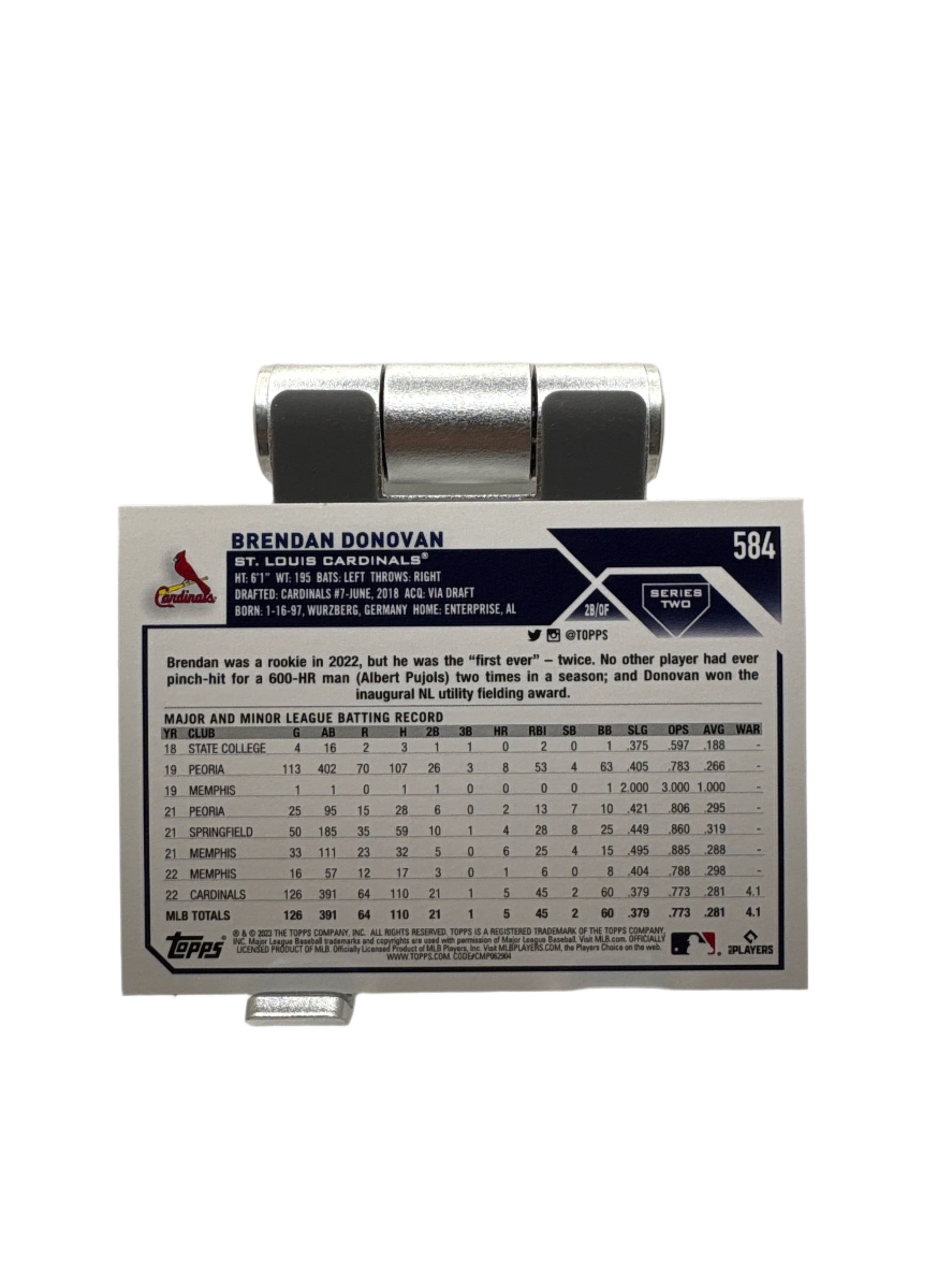 Topps Brendan Donovan