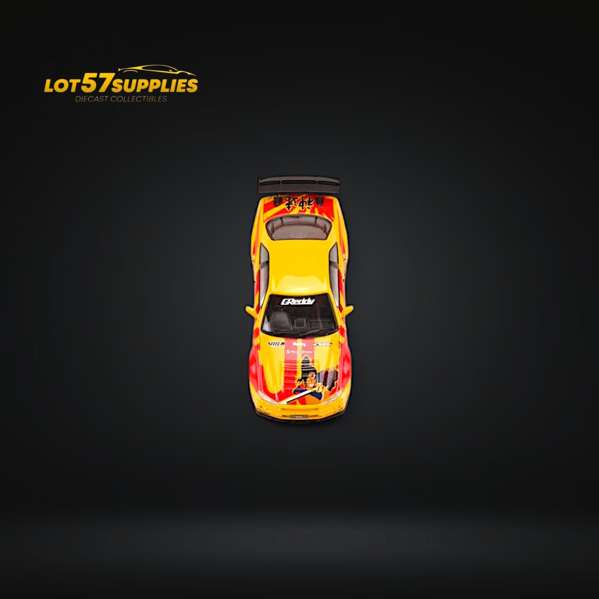 Fast Speed Nissan Skyline GT-R R34 Z-Tune NFS SRS Yellow-Red Livery 1:64 - Collectors World Toys