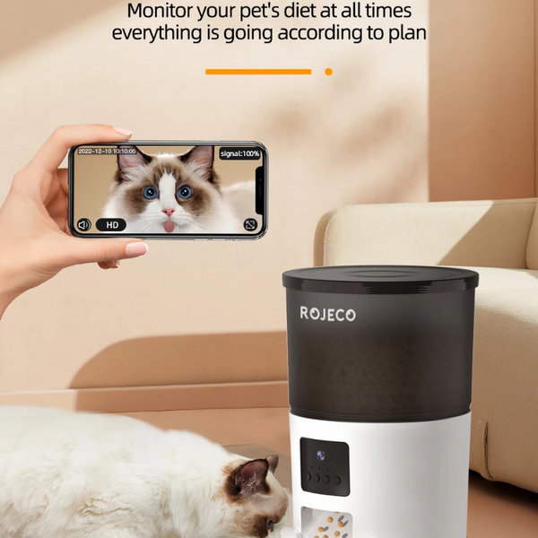 Smart Cat Feeder Camera for Automated Pet Care