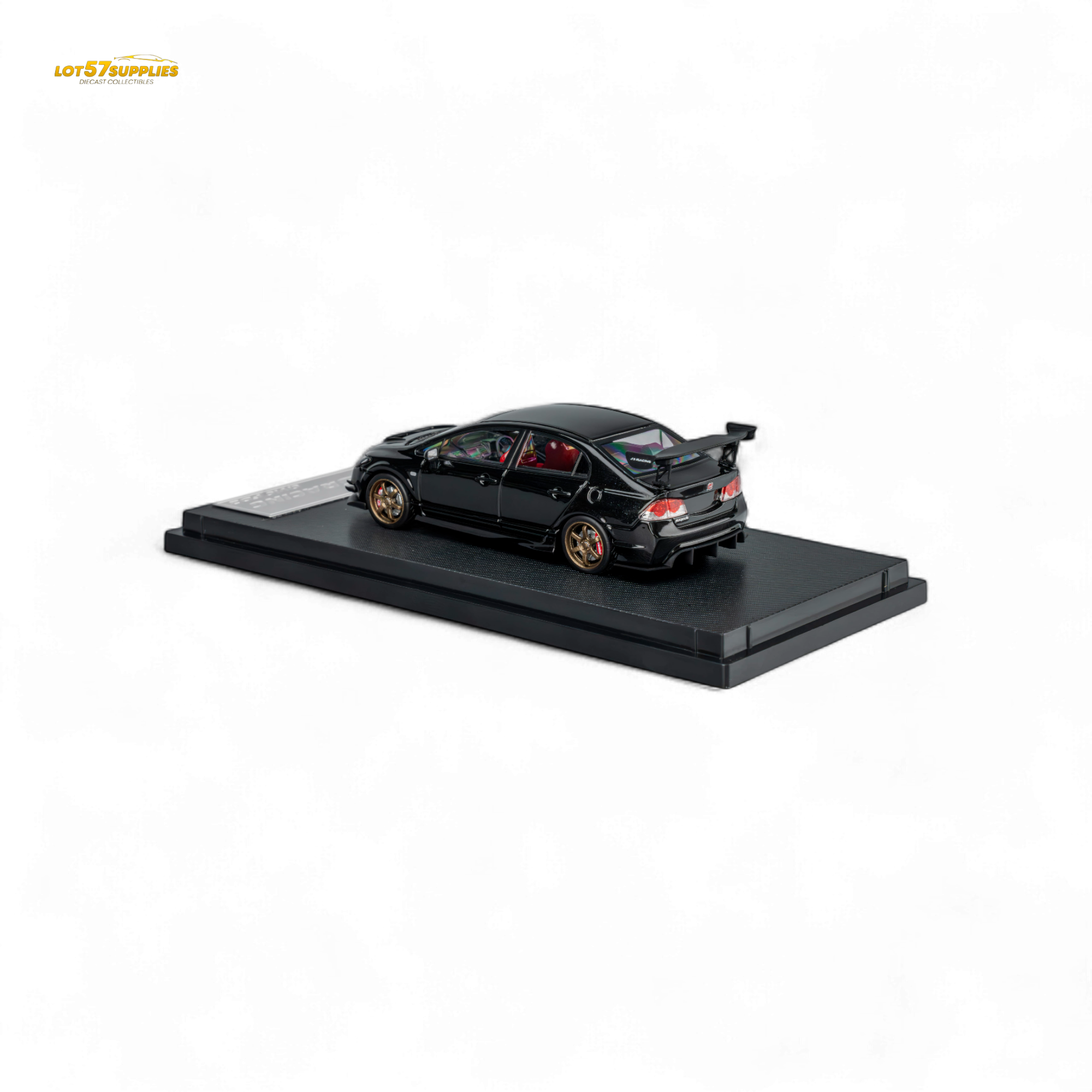 (Pre-Order) Microturbo Custom FD2 J'S Racing - Metallic Black 1:64