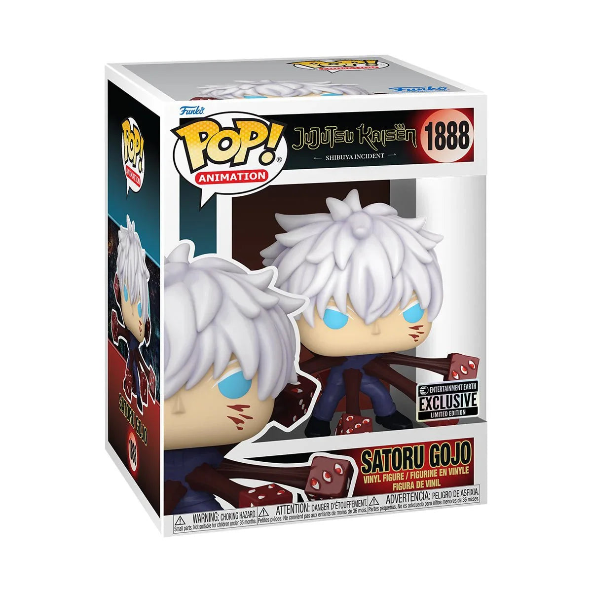 Jujutsu Kaisen Satoru Gojo Trapped Premium Funko Pop! Vinyl Figure #1888 - Entertainment Earth Exclusive Secondary image