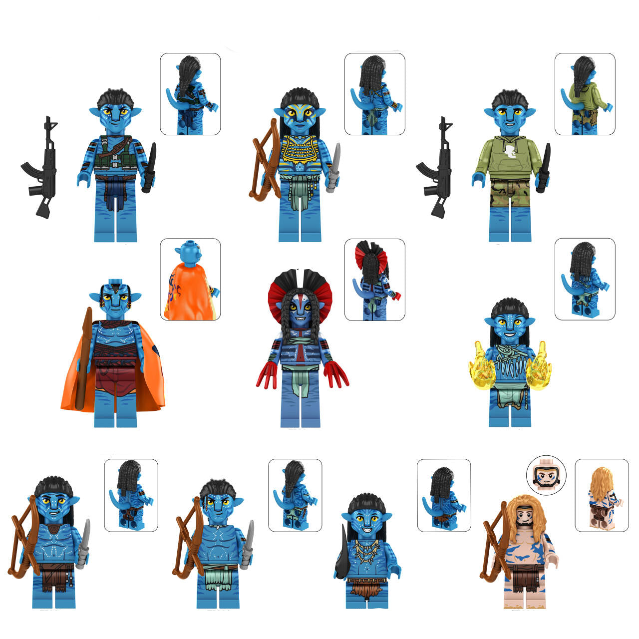 Custom Avatar Minifigure Set of 10 Main image