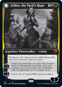 Arlinn, the Pack's Hope // Arlinn, the Moon's Fury (DBL-211) - Innistrad: Double Feature: (Double Faced Transform)