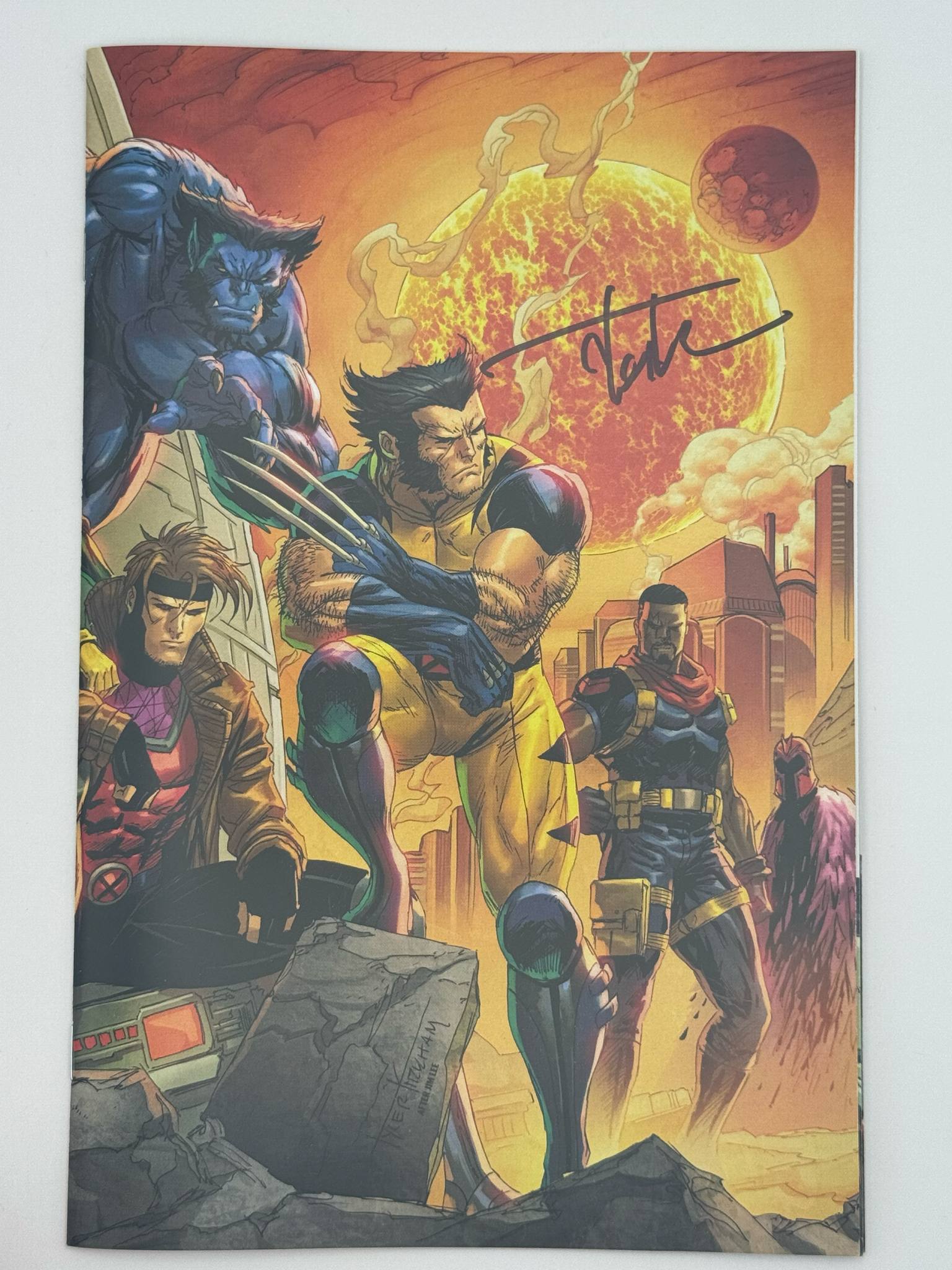 [Signed by Tyler Kirkham] X-Men #14 Unknown Comic Tyler Kirkham CONNECTING COVER Exclusive Virgin Var [IN STOCK] - Collectors World Toys Main image