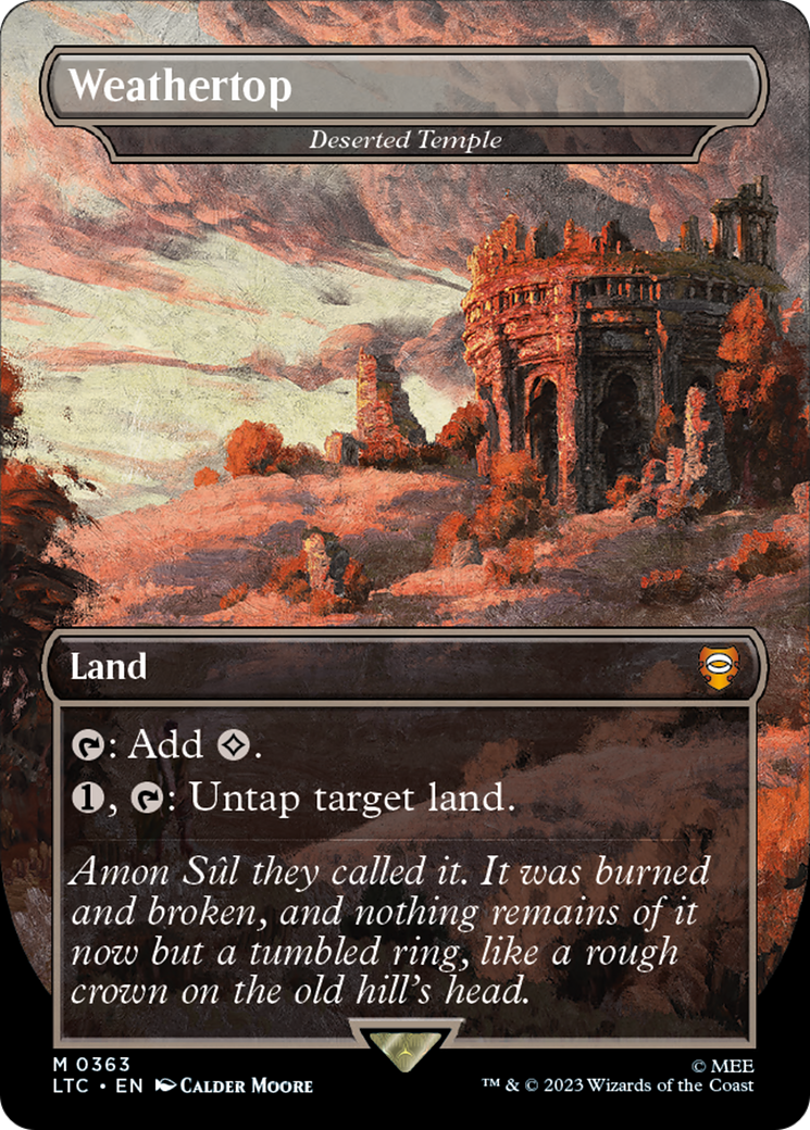 Deserted Temple (LTC-363) - Tales of Middle-earth Commander / Weathertop (Borderless)
