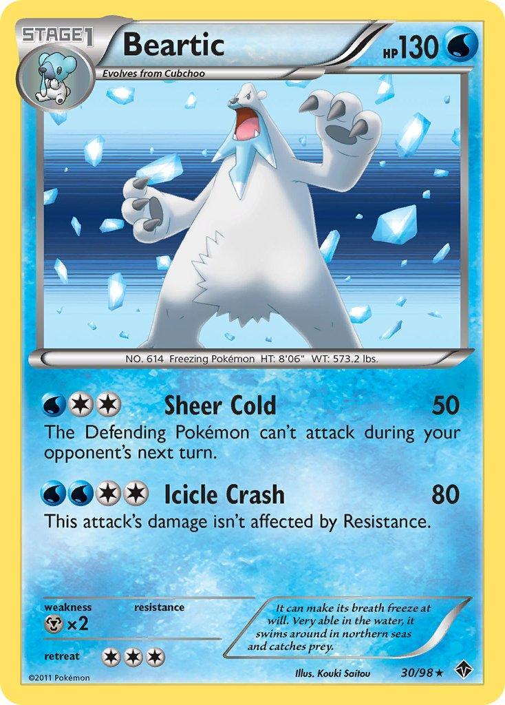 Beartic (30/98) (Cracked Ice Holo) (Blister Exclusive) [Black & White: Emerging Powers] Main image