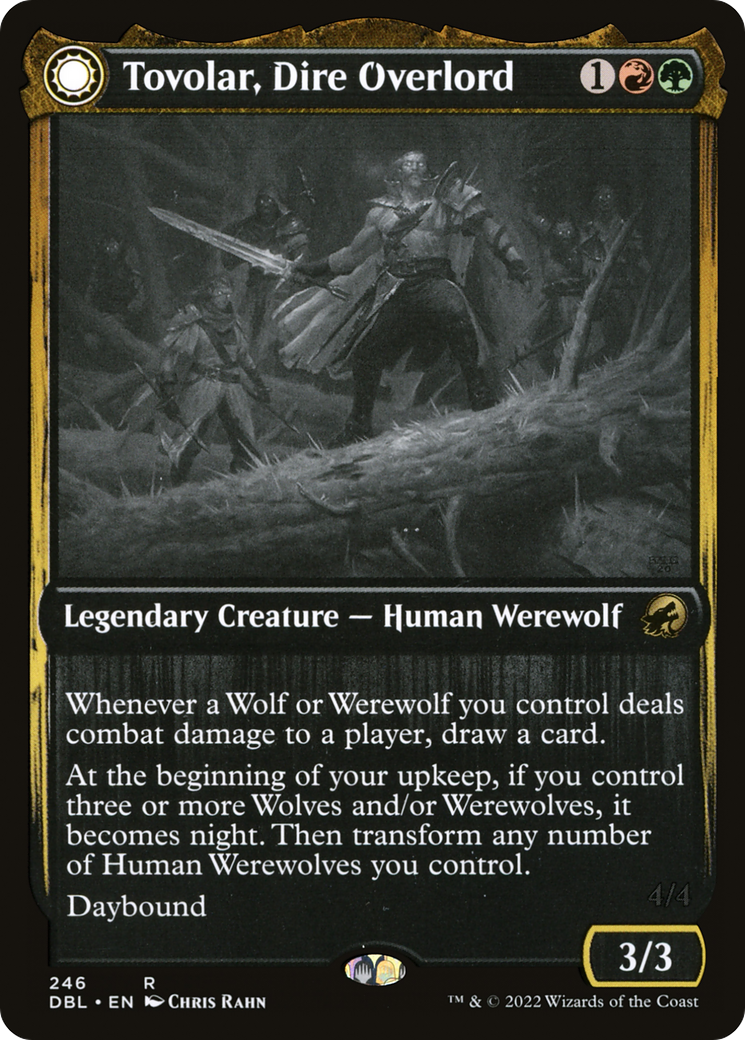 Tovolar, Dire Overlord // Tovolar, the Midnight Scourge (DBL-246) - Innistrad: Double Feature: (Double Faced Transform)