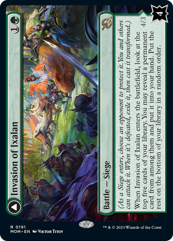 Invasion of Ixalan // Belligerent Regisaur (MOM-191) - March of the Machine