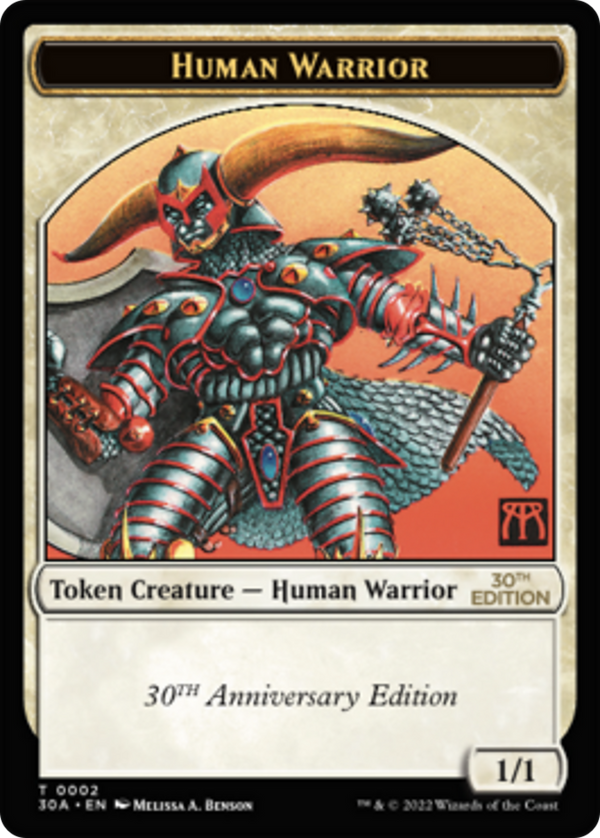 Human Warrior (30A-002) - 30th Anniversary Tokens