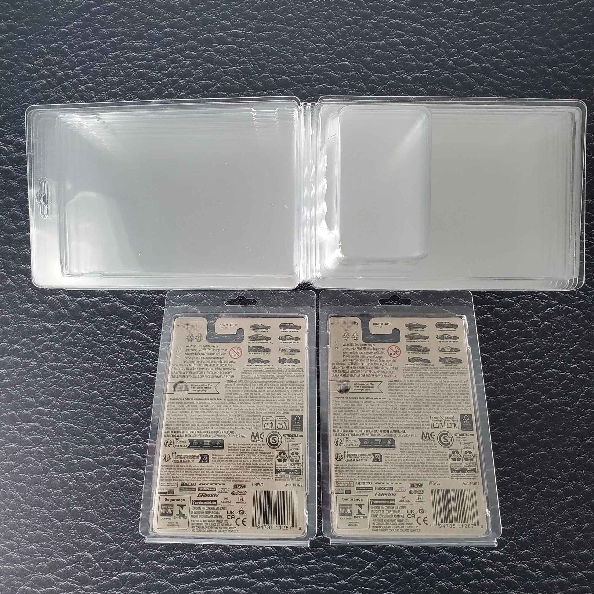 10 Pack Protector Case Clamshell For Hot Wheels Mainline