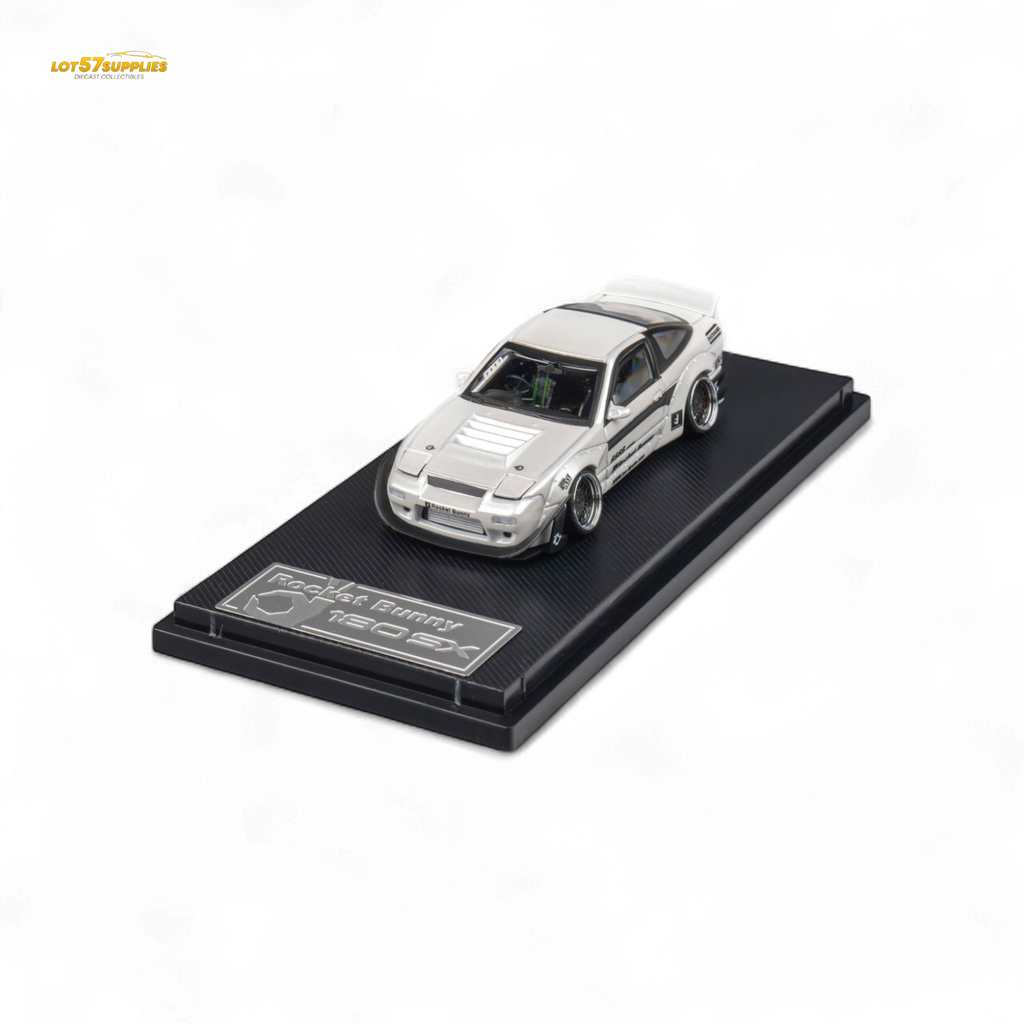 MicroTurbo Custom 180SX - Pandem Rocket Bunny White 1:64 - Collectors World Toys
