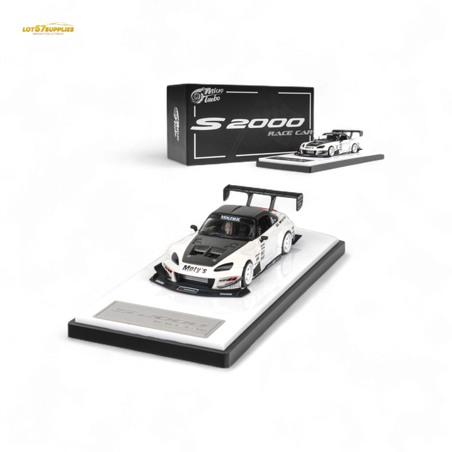Microturbo Custom S2000 - Metallic White TOP FUEL 1:64 - Collectors World Toys Hover Image