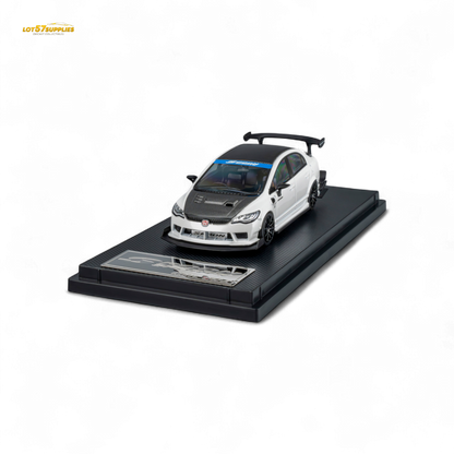 (Pre-Order) Microturbo Honda Civic Type R FD2 Spoon Sports - Metallic White 1:64