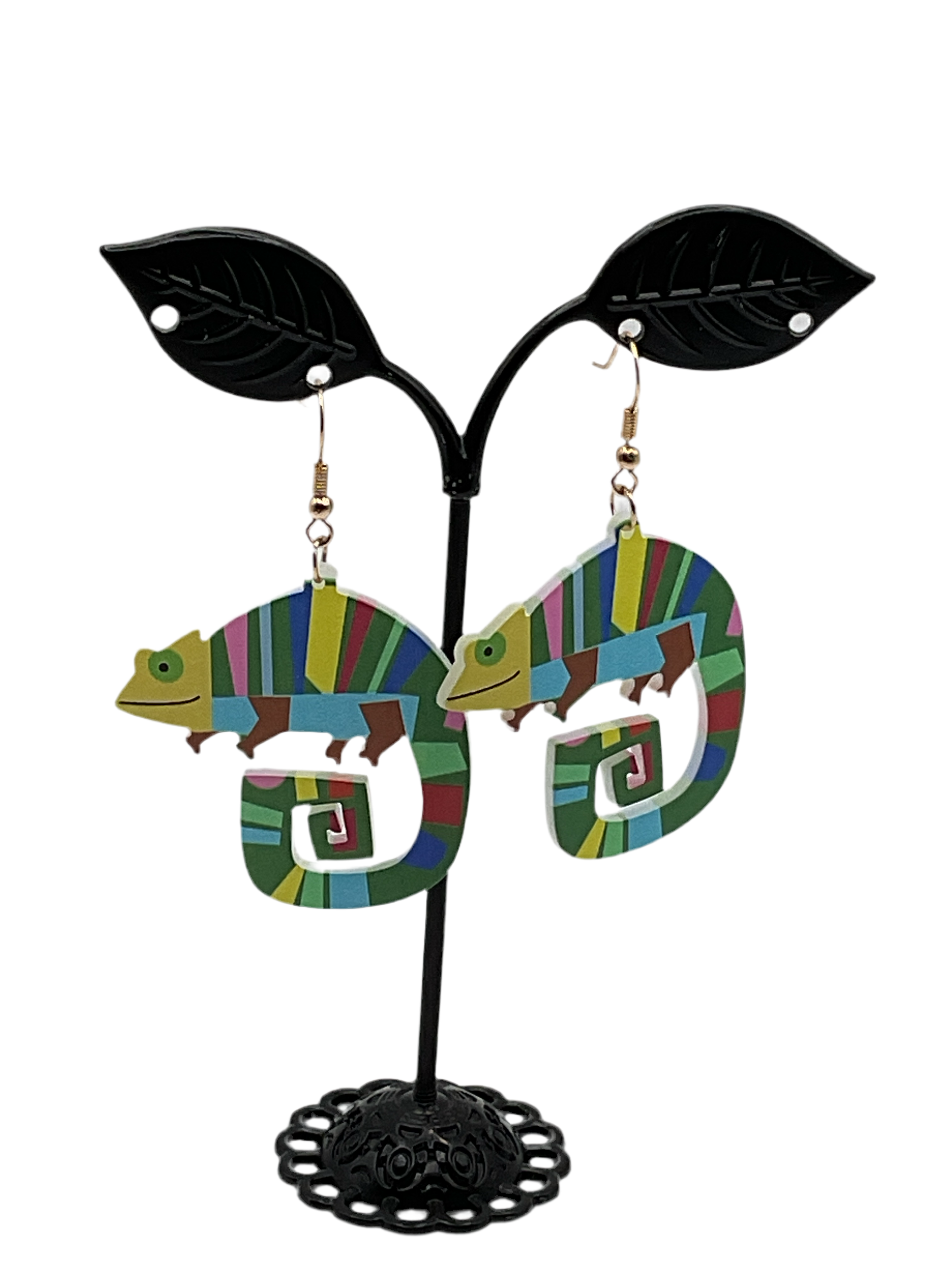 chameleon earrings Main image