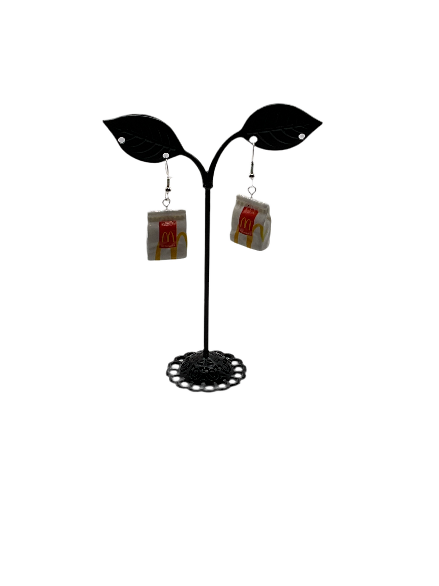 Fast Food Bag Earrings