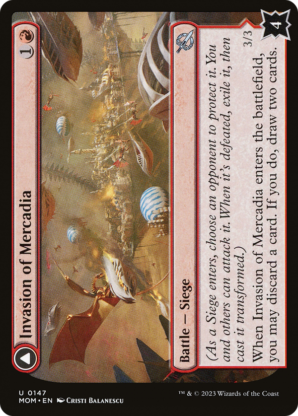 Invasion of Mercadia // Kyren Flamewright (MOM-147) - March of the Machine