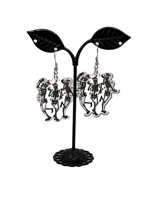 Christmas Skeleton Earrings