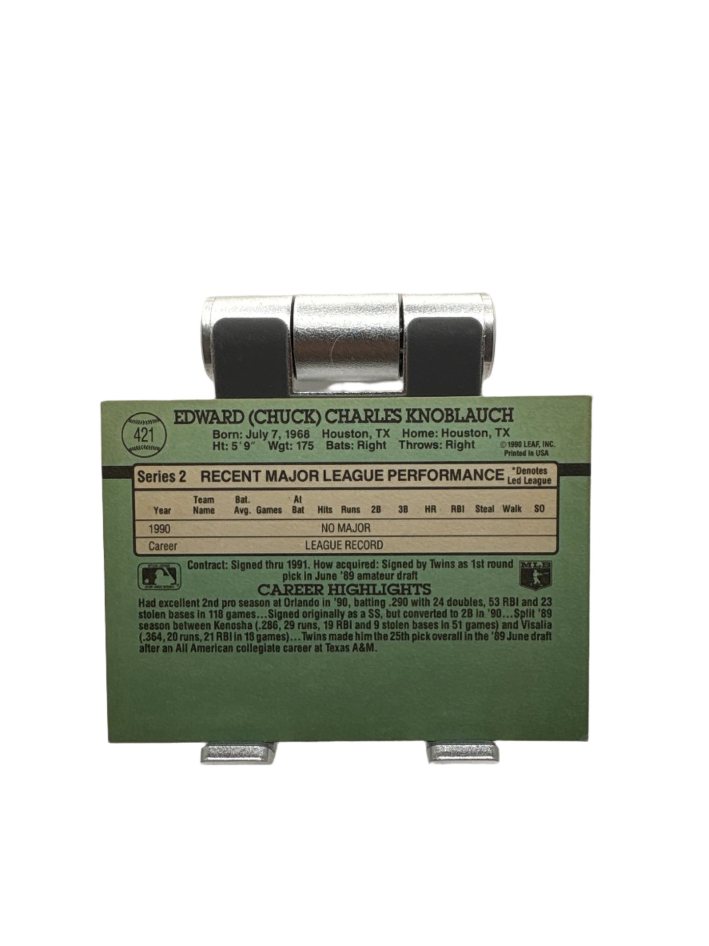 Donruss Chuck Knoblauch