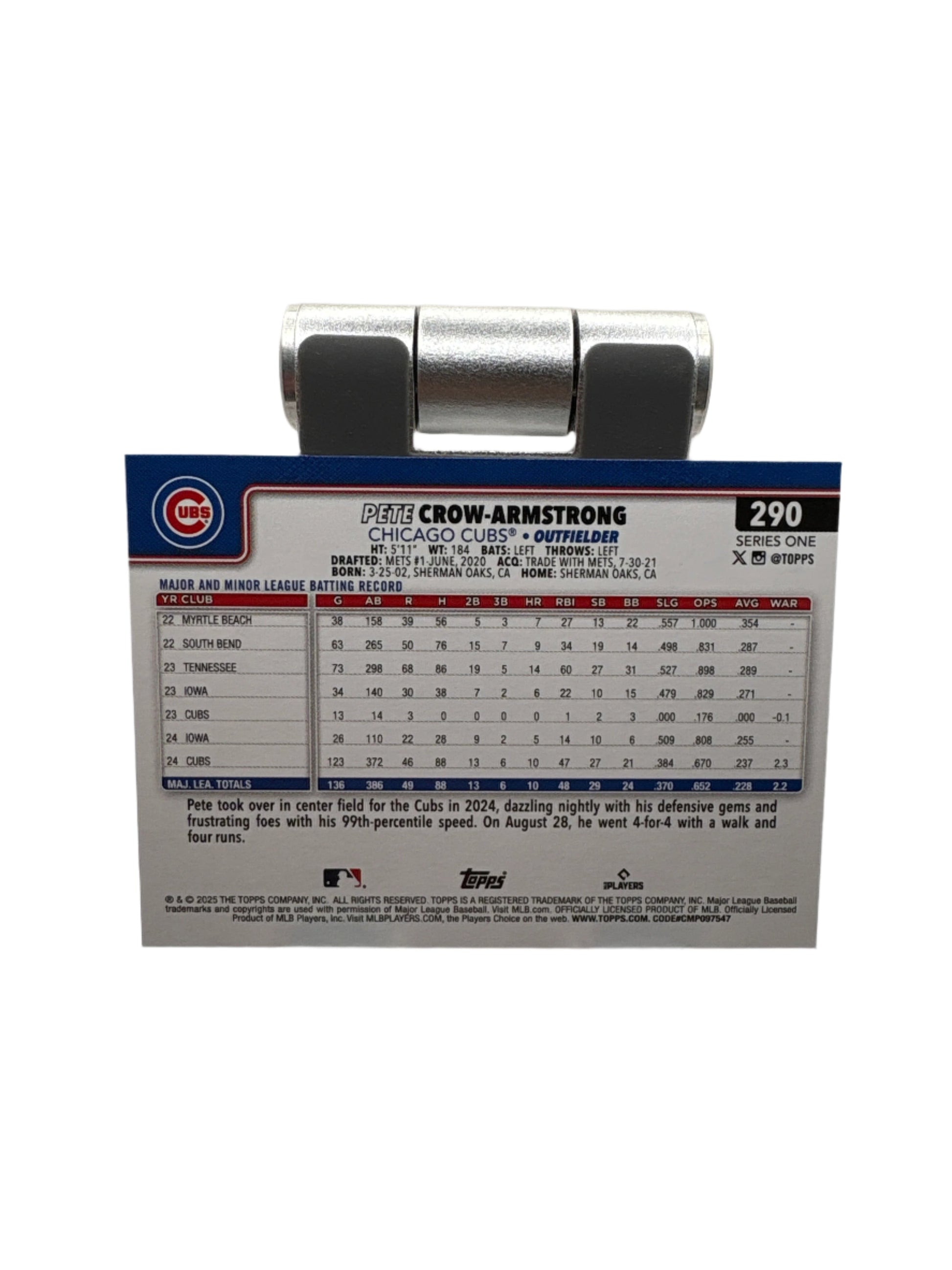 Topps Pete Crow-Armstrong