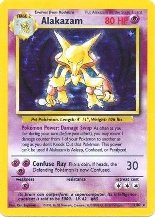 Alakazam 001/102 - Base Set Holofoil Main image