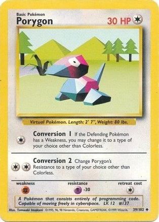 Porygon 039/102 - Base Set
