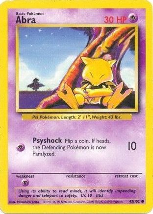 Abra 043/102 - Base Set Main image