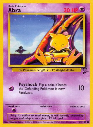 Abra 065/130 - Base Set 2 Main image