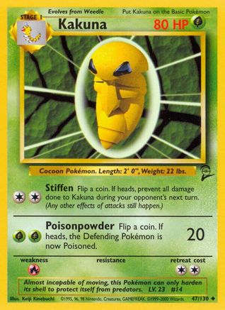 Kakuna 047/130 - Base Set 2