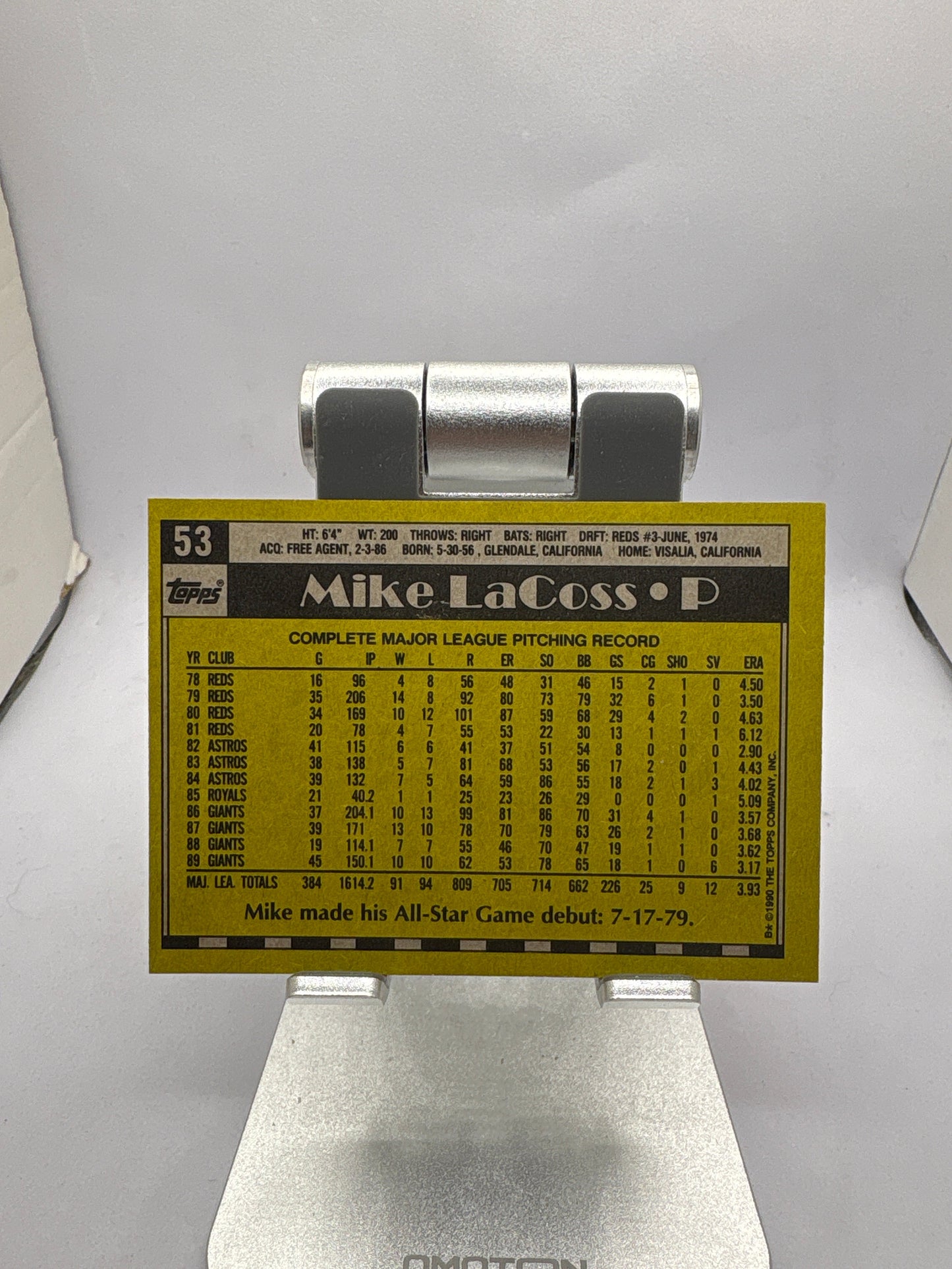 Topps Mike LaCoss