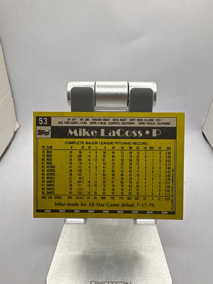 Topps Mike LaCoss