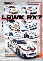Inno64 Mazda RX-7 LBWK in White 1:64 IN64-LBWK-RX7-02 - Collectors World Toys