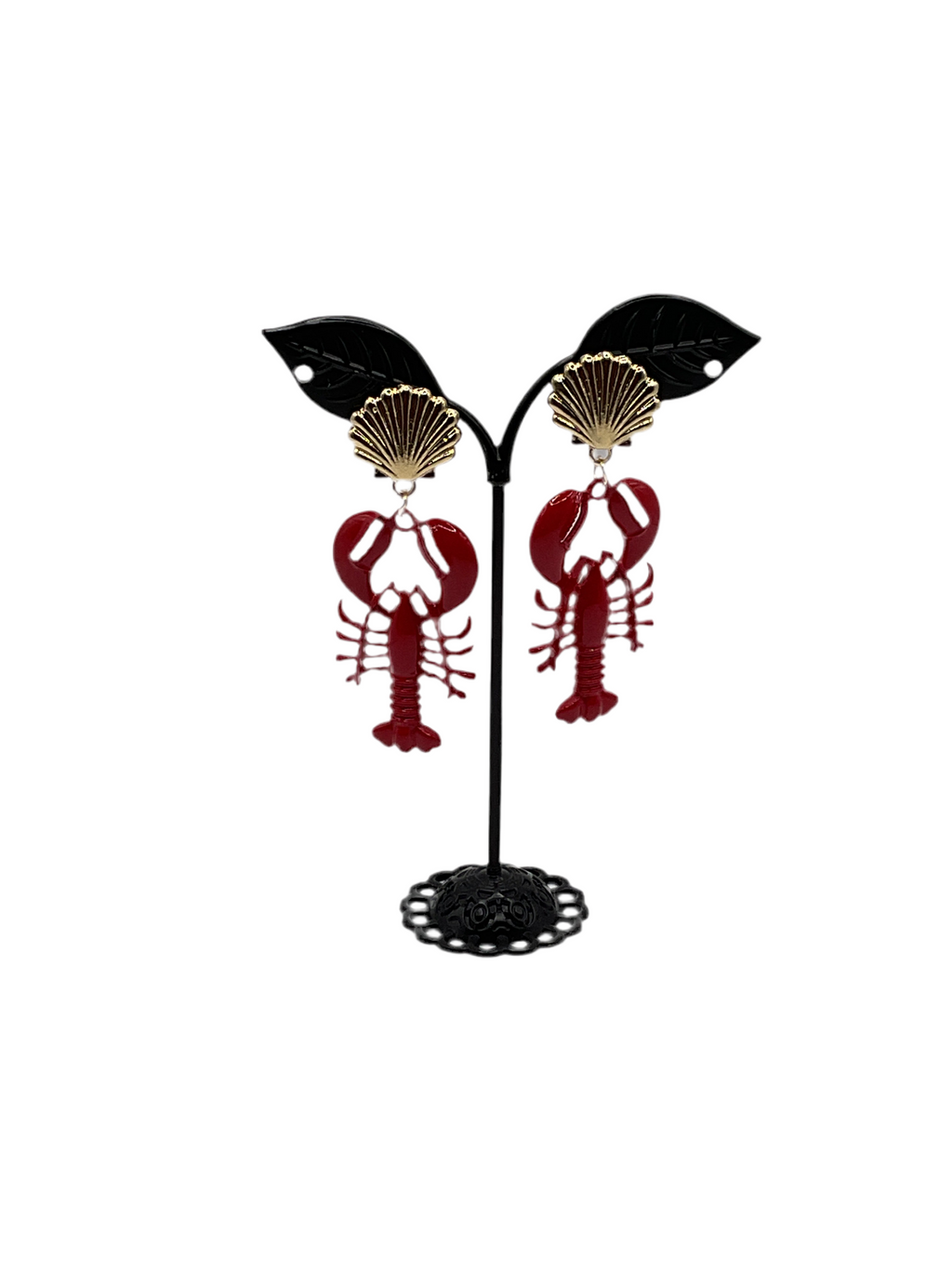 Seashell and Lobster Earrings