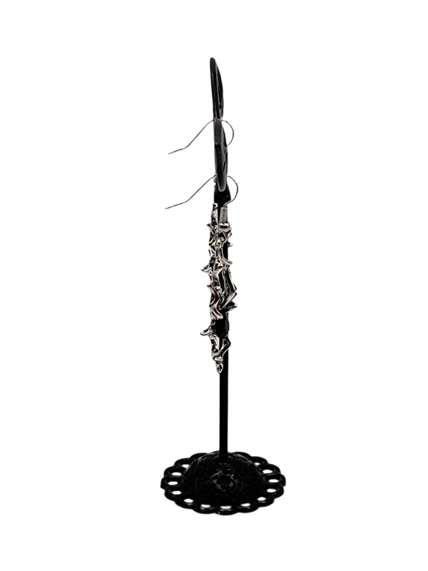 Black Spider Earrings
