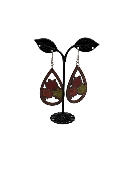 Fall leaf earrings