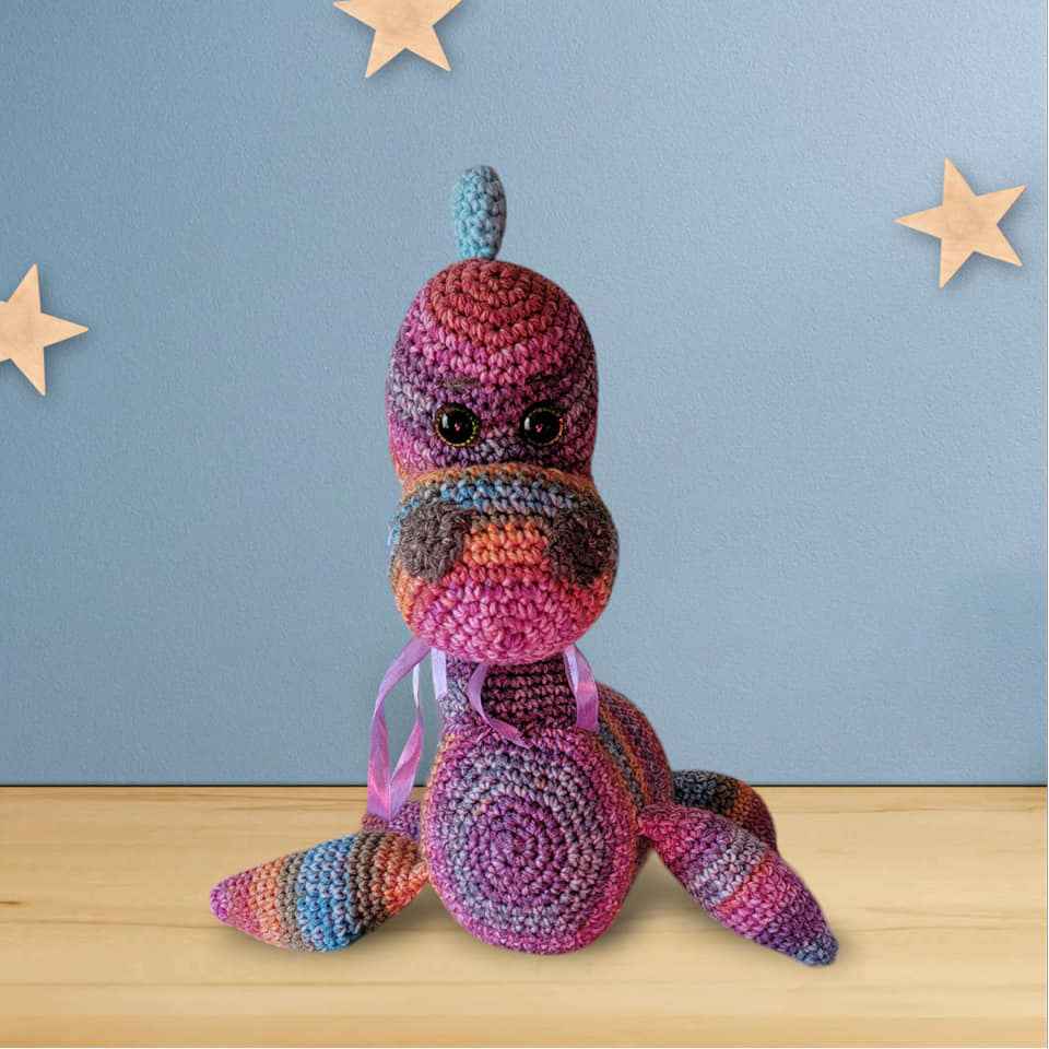 Hand Crocheted Loch Ness Monster Main image