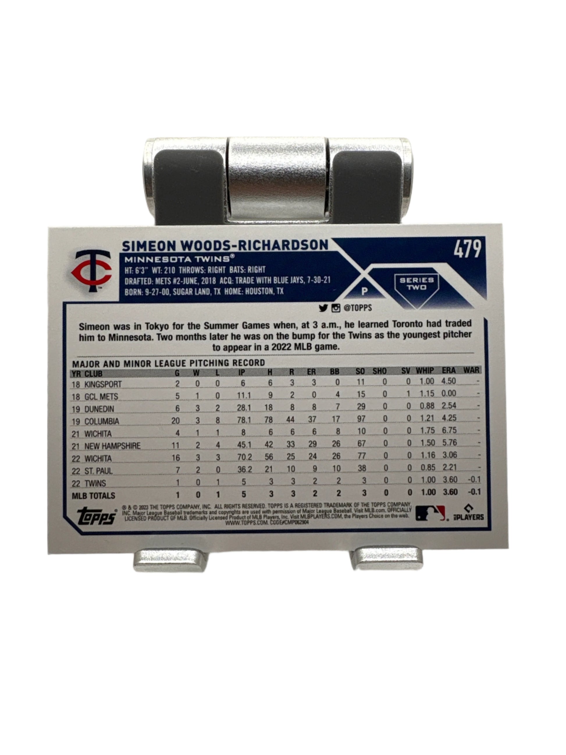 Topps Simeon Woods Richardson